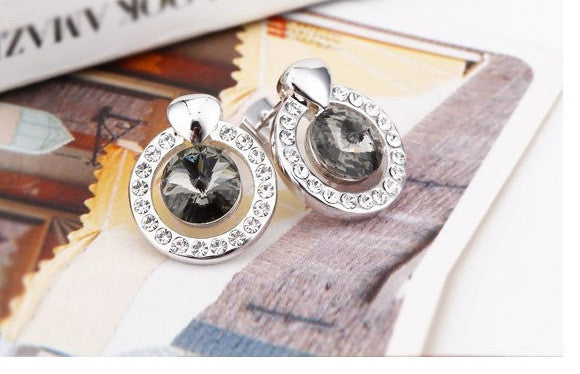 ERFA206 Trendy Charm Fancy Circle Stud Earrings