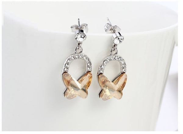 ERFA178 Fashion Charm Butterfly Stud Earrings
