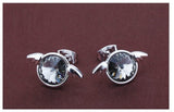 ERFA205 Fashion Charm Angel with Wings Stud Earrings