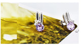 ERFA194 Fashion Charm Jade Rabbit Stud Earrings