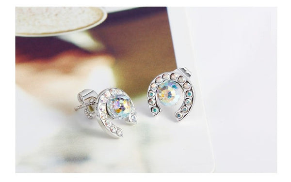 ERFA212 Fashion Charm Half Circle Stud Earrings