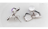 ERFA145 Trendy Charm Be my Satellite Stud Earrings
