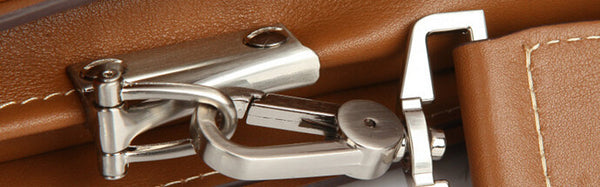 Vintage Solid Office Must-have Brown Briefcase Messenger