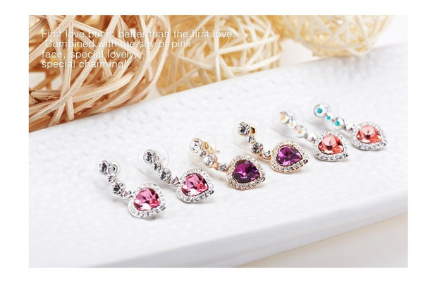 ERFA224 Fashion Charm Heart Stud Earrings