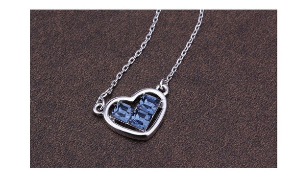 NLFA283 Charm Butterfly Heart Pendant Necklace