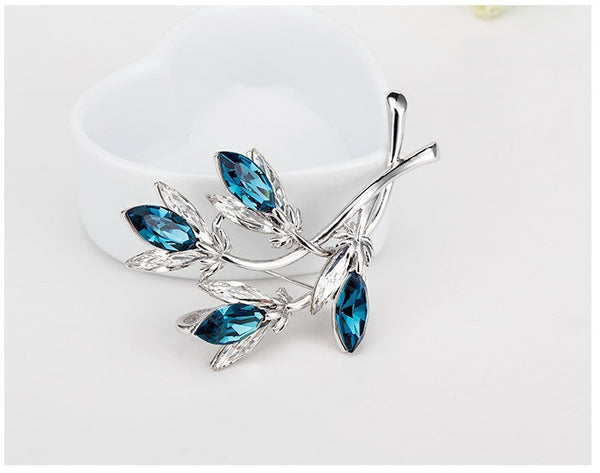 JRFBC010 Fashion Charm Big Branch Of Flower Brooch