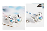 ERFA211 Fashion Charm Fancy Circle Stud Earrings