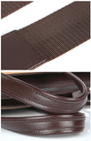 Fashion Beige Top Brown Crossbody Briefcase