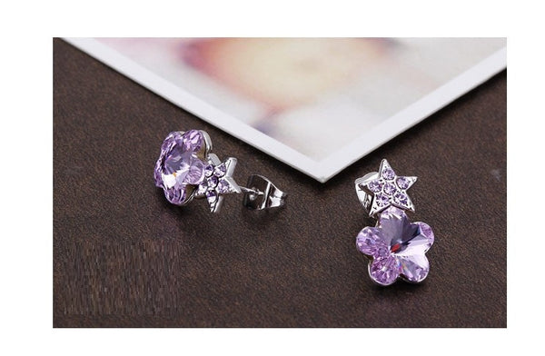 ERFA221 Classical Charm The Birch Tree Stud Earrings