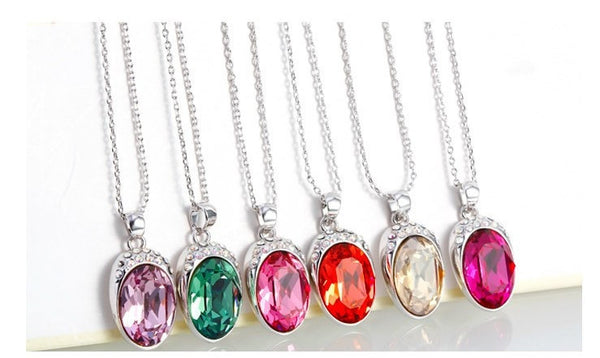 NLFA179 Charm Water Drop Pendant Necklace