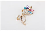 JRFBC007 Fashion Charm Phoenix Flower Brooch