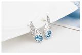 ERFA197 Fashion Charm Classical Angel Wings Stud Earrings