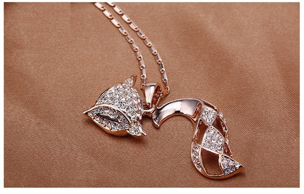 NLFA303 Charm Beauty Fox Pendant Necklace