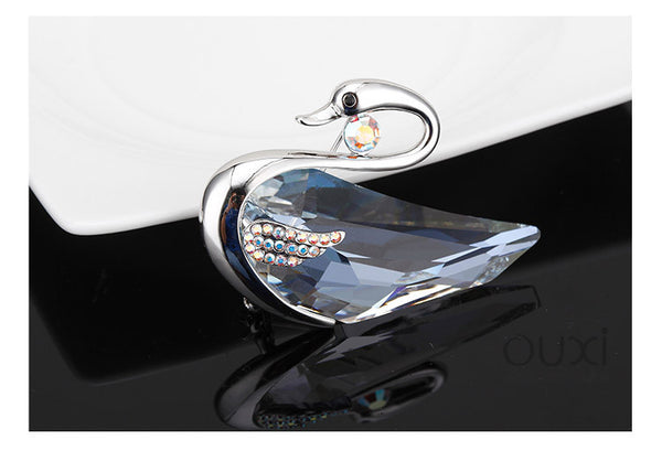 JRFBC014 Fashion Charm Swan Brooch