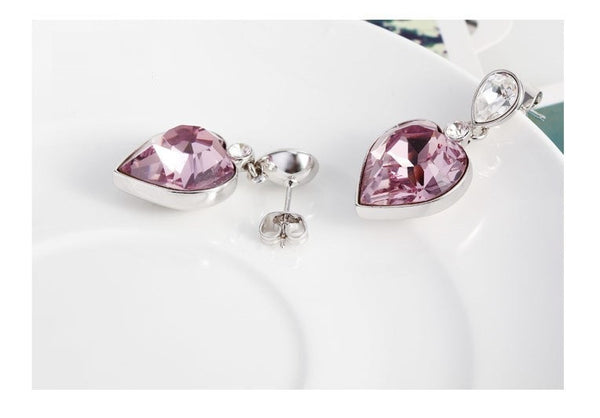 ERFA165 Fashion Charm Classical Big Heart Stud Earrings