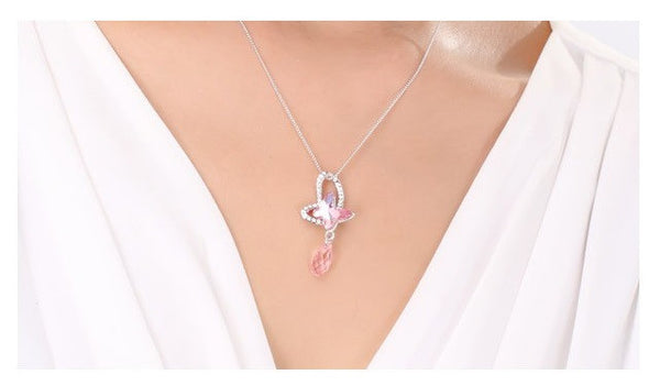 NLFA189 Charm Butterfly Pendant Necklace