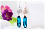 ERFA229 Fashion Charm Lantern and Water Drop Dangle Earrings