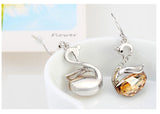 ERFA235 Fashion Charm Comic Swan Dangle Earrings