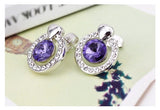 ERFA206 Trendy Charm Fancy Circle Stud Earrings