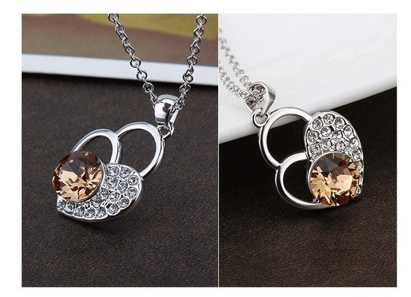 NLFA307 Fashion Lock of Heart Pendant Necklace