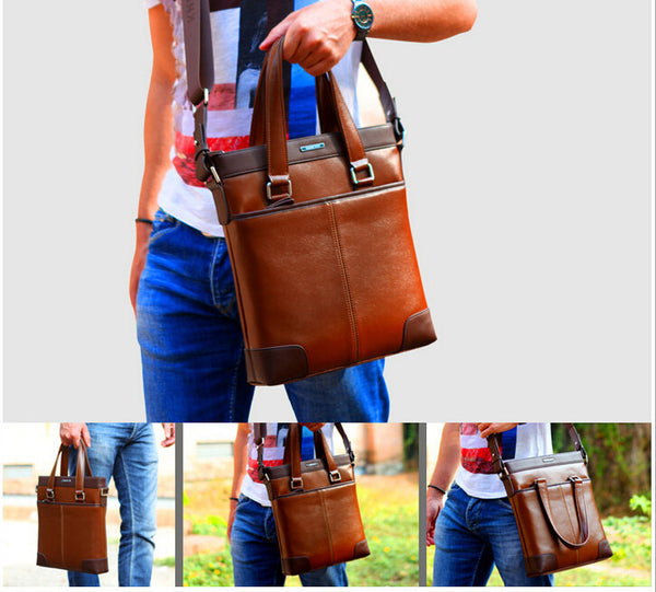 Fashion Dark Edges Briefcase Messenger