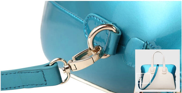 Fashionable Two-tone Colorblock Tote Bag