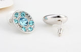 ERFA179 Fashion Charm Lotus Stud Earrings