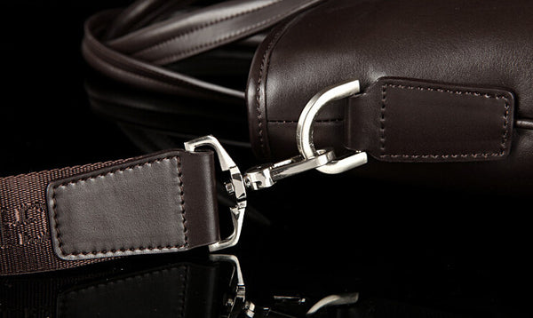 Fashion Solid Roomy Black Briefcase