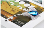 JRFBC003 Fashion Charm Blue Rose Brooch