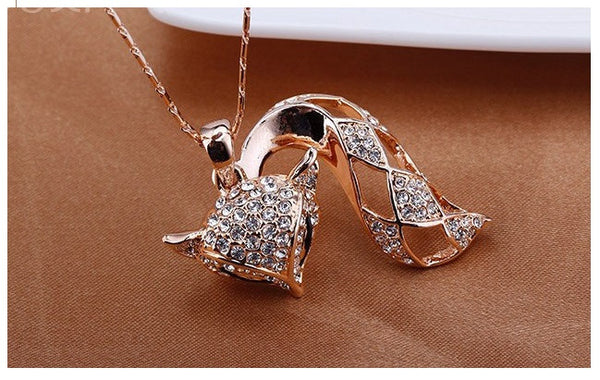 NLFA303 Charm Beauty Fox Pendant Necklace