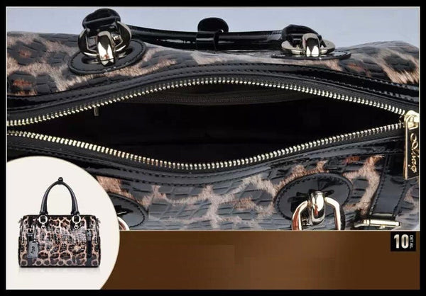 Leopard Crossbody Doctor Bag