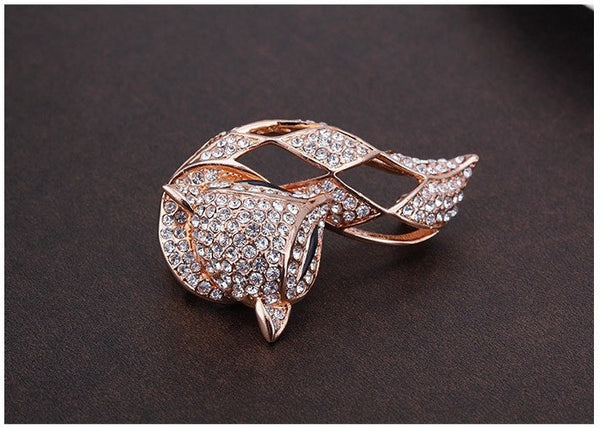 JRFBC015 Fashion Charm Miss Fox Brooch