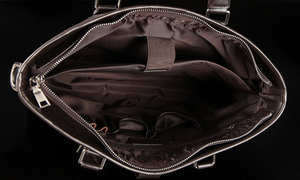 Fashion Solid Roomy Black Briefcase
