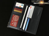 Charm Solid Long Size Black Wallet