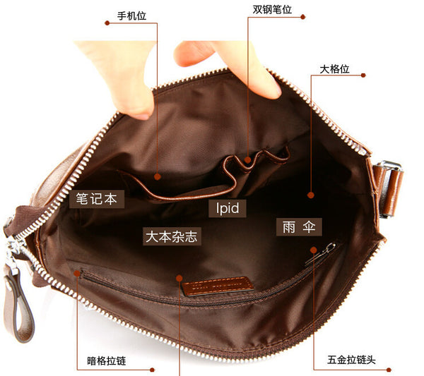 Fashion Two Color Options Briefcase Messenger