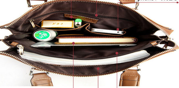 Fashion Solid Durable Brown Messenger