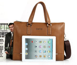 Vintage Solid Office Must-have Brown Briefcase Messenger