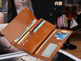 Charm Durable Solid Brown Long Size Women Wallet