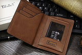 Charm Durable Two Color Options Solid Men Wallet