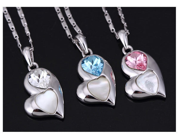 NLFA067 Fashion Combination of Hearts Pendant Necklace