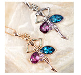 NLFA071 Charm Ballet Dancer Girl Pendant Necklace