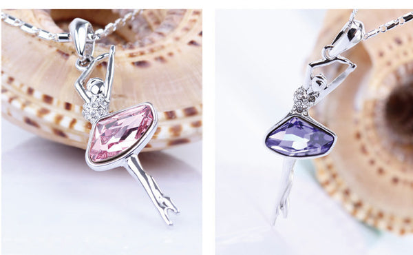 NLFA018 Fashion Dancing Girl Pendant Necklace