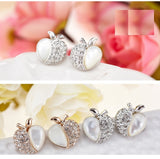 ERFA029 Trendy Charm Small Apple Stud Earrings