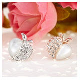 ERFA029 Trendy Charm Small Apple Stud Earrings