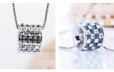 NLFA075 Charm Thick Loop Pendant Necklace
