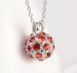 NLFA221 Charm Ball Pendant Necklace