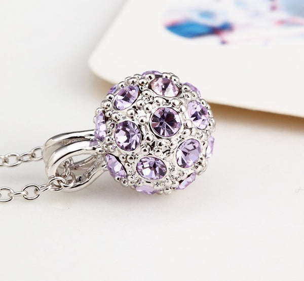 NLFA221 Charm Ball Pendant Necklace